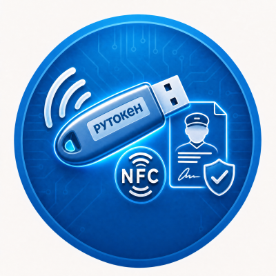 Стандартный комплект для водителя: Электронная подпись + КриптоПро+ Рутокен NFC + МЧД